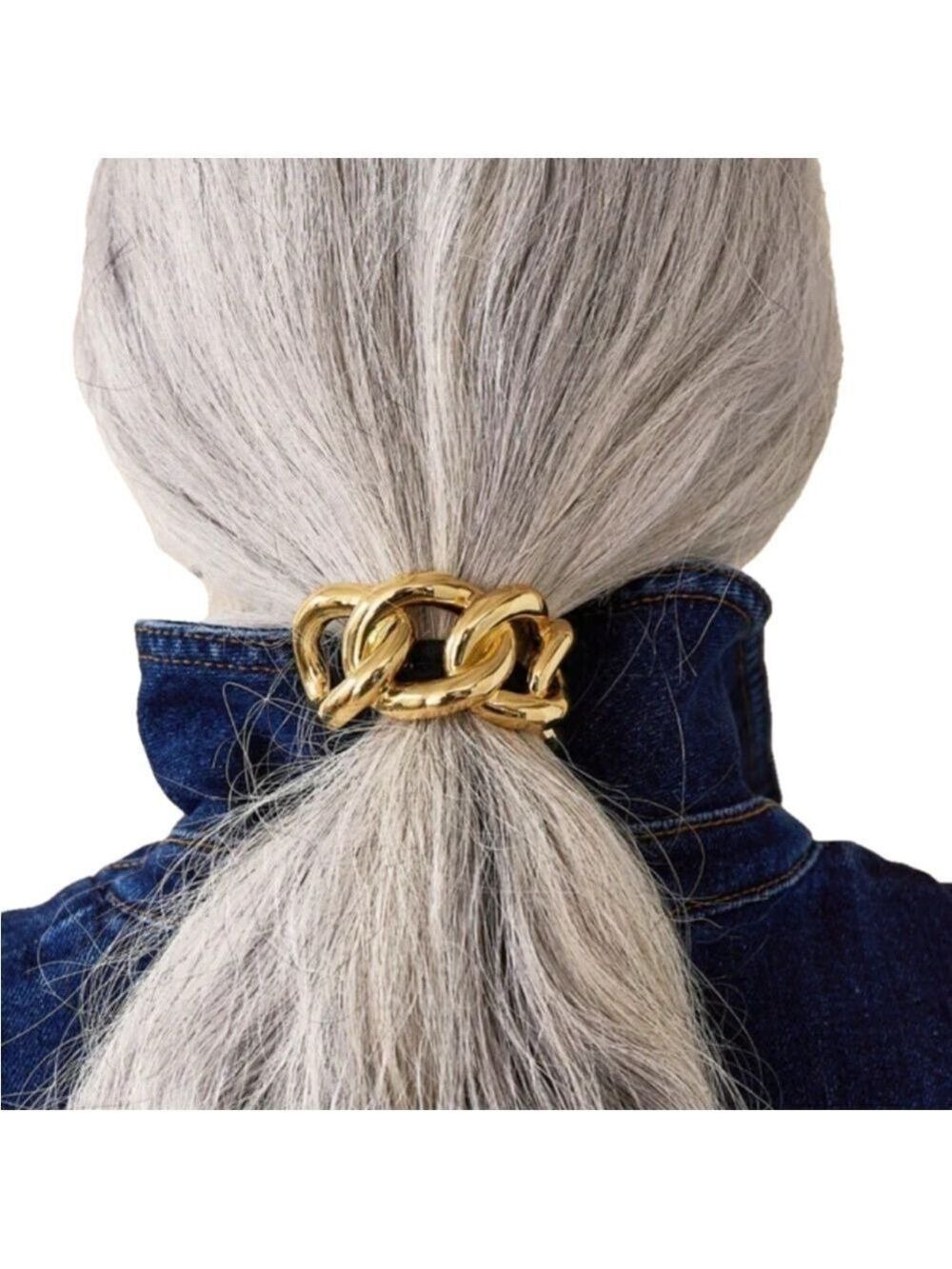 $20 (2 for $30) GOLD Metal Chain Ponytail Holder TRENDING Hair Accessories